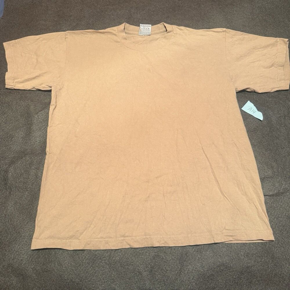 5 Pro Mens TShirt XL Extra Large Light Brown Super Heavy Tee Shirt Cotton